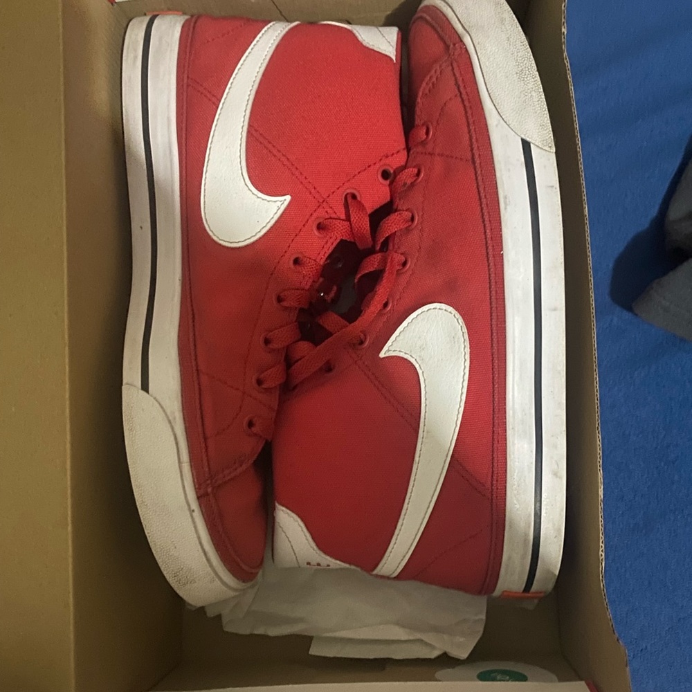 Red Nike Court Legacy